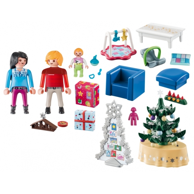 Playmobil 9495 Woonkamer in kerststijl