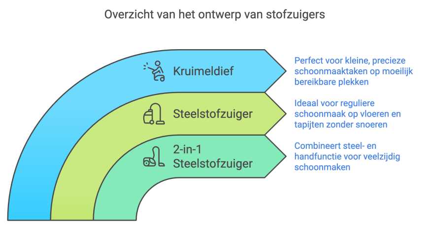 Verschillen tussen stofzuigers